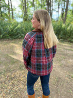 Load image into Gallery viewer, Mulberry Plaid Jacket
