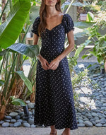Load image into Gallery viewer, Summer's Eve Polka Dot Dress
