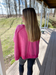 Fuchsia Crewneck Tee