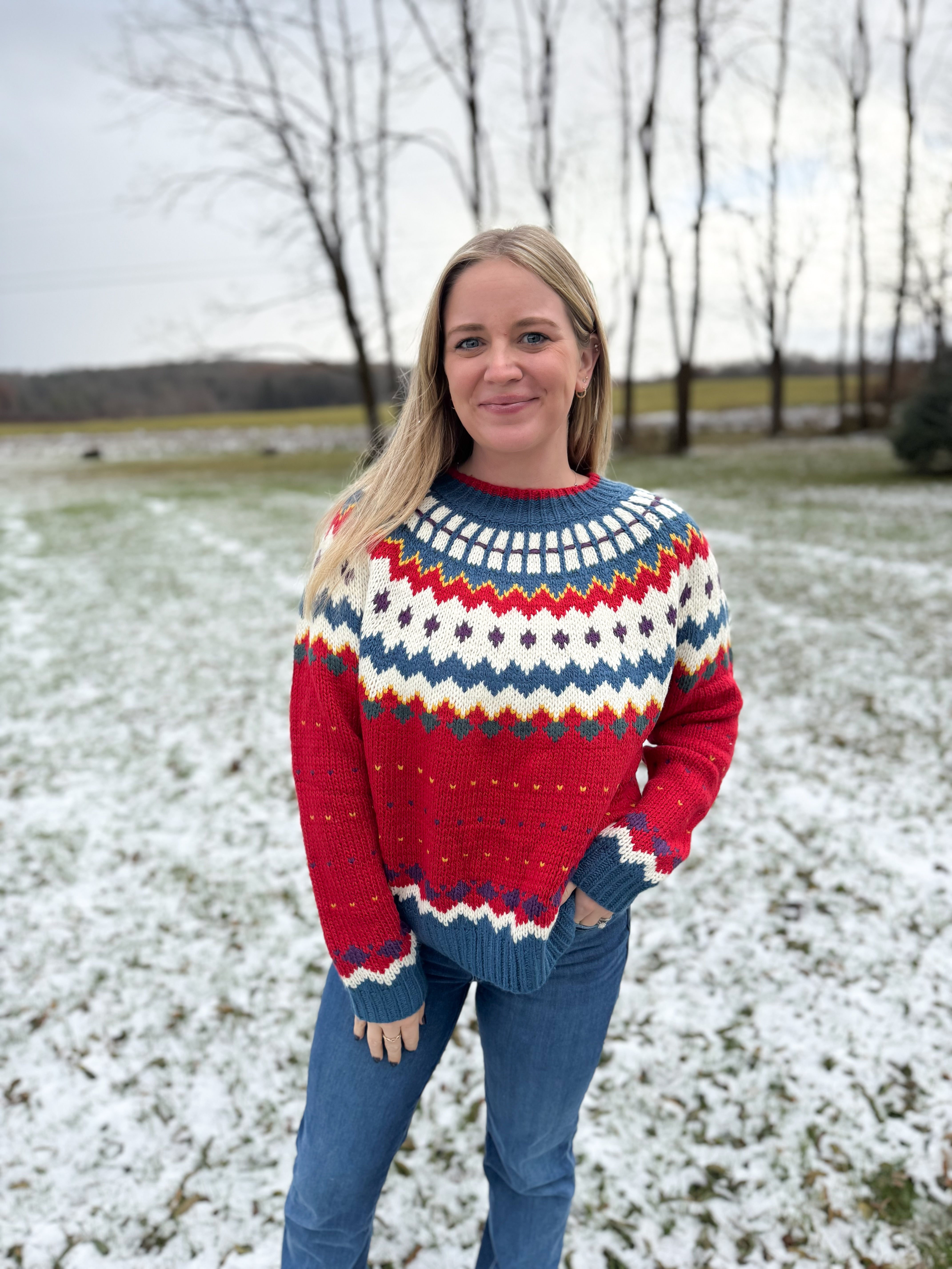 Fair Isle Knit Sweater