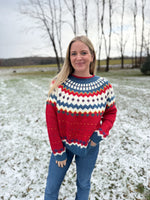 Load image into Gallery viewer, Fair Isle Knit Sweater
