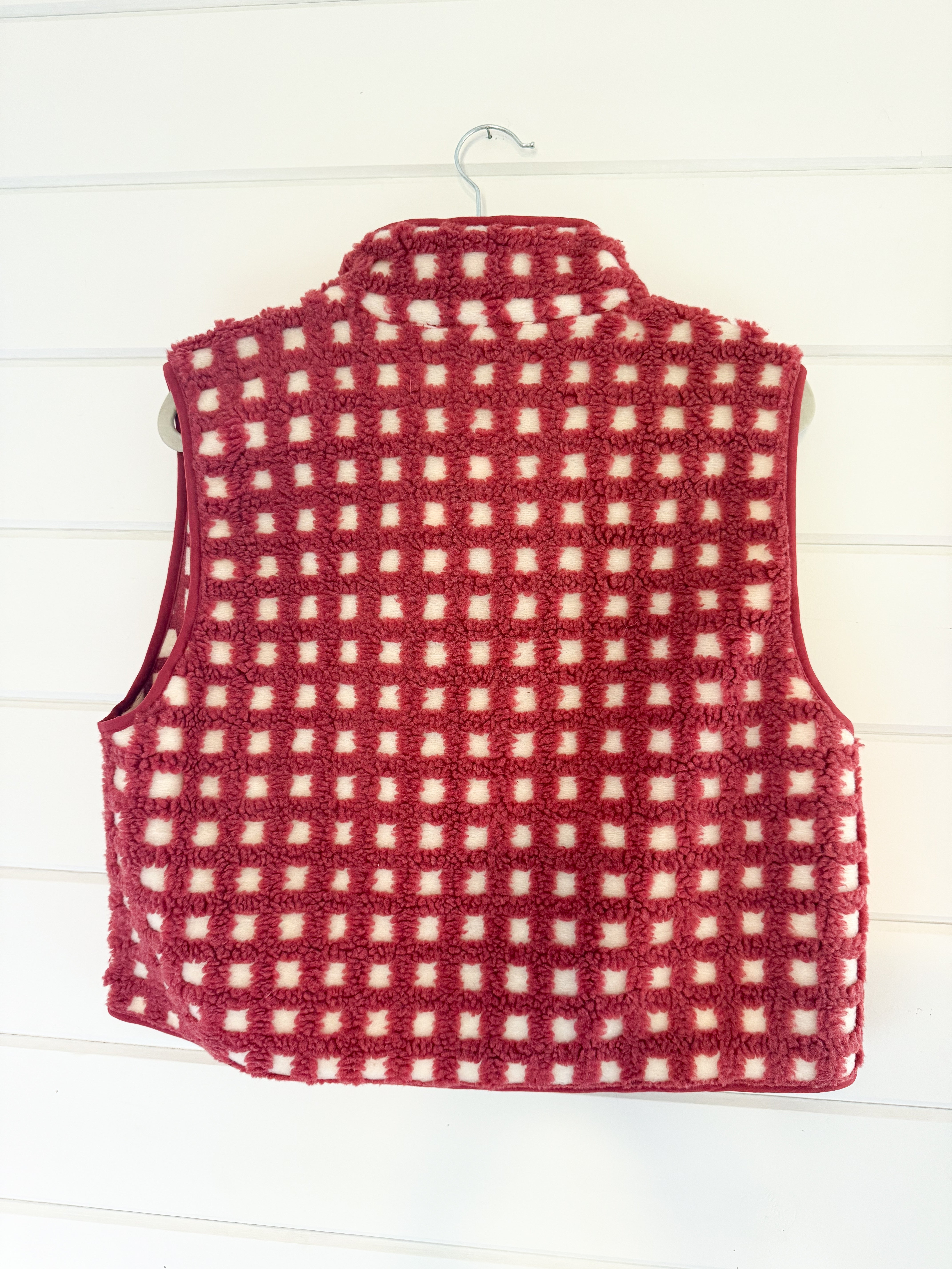 Strawberry Checkered Vest