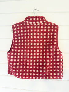 Strawberry Checkered Vest