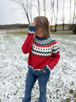Load image into Gallery viewer, Fair Isle Knit Sweater
