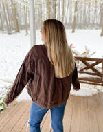 Load image into Gallery viewer, Espresso Denim Jacket
