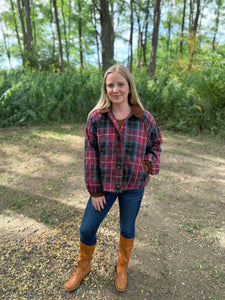 Mulberry Plaid Jacket