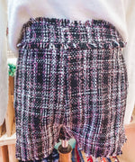 Load image into Gallery viewer, Tweed Plaid Shorts
