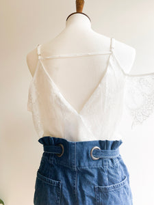 In a Dream White Lace Bodysuit