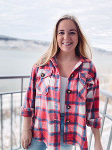 Poppy Flannel Shirt Jacket
