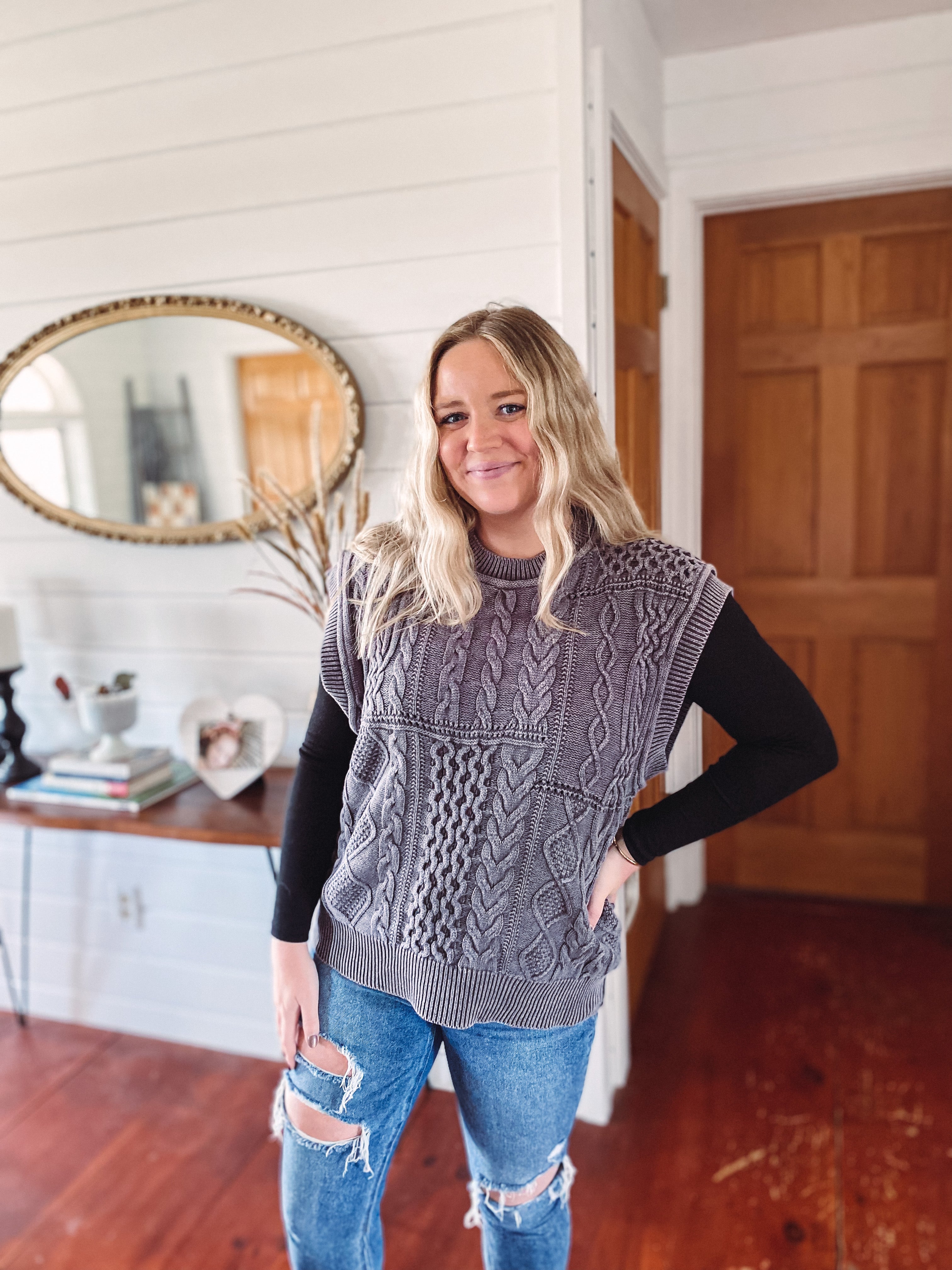 Charcoal Sweater Vest