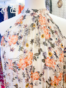 Fall Floral OTS Blouse