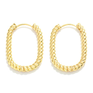 Gold Twist Hoops