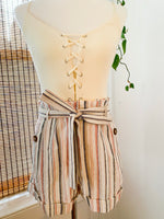 Load image into Gallery viewer, Blush Striped Linen Shorts
