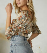 Load image into Gallery viewer, Floral Silky Blouse

