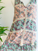 Load image into Gallery viewer, Patchwork Field Floral Shift Dress

