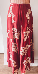 Load image into Gallery viewer, Hibiscus Wide Leg Pants
