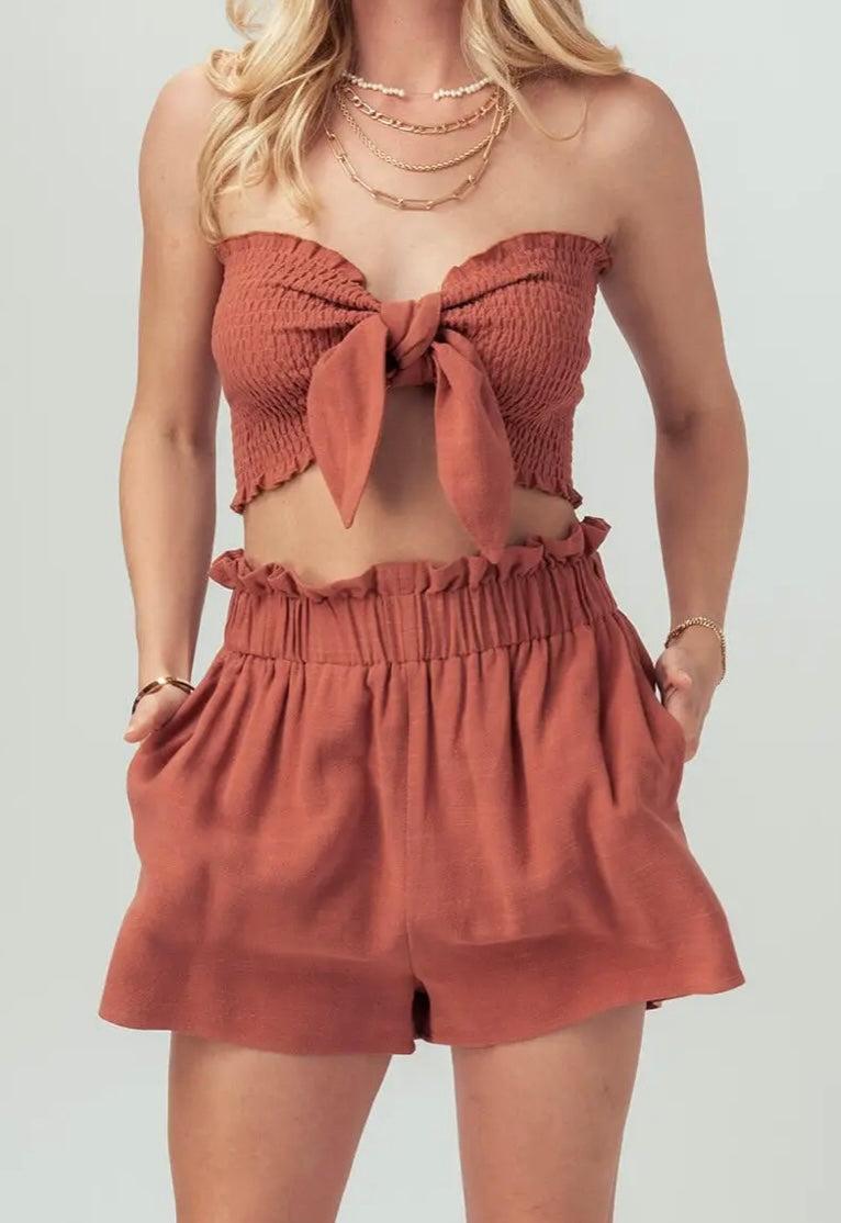 Brick Smocked Set