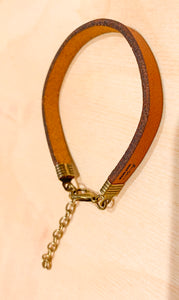 Engraved Leather Bracelet