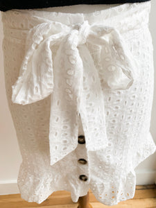 White Eyelet Skirt