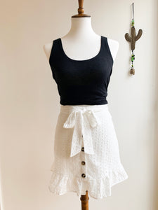 White Eyelet Skirt
