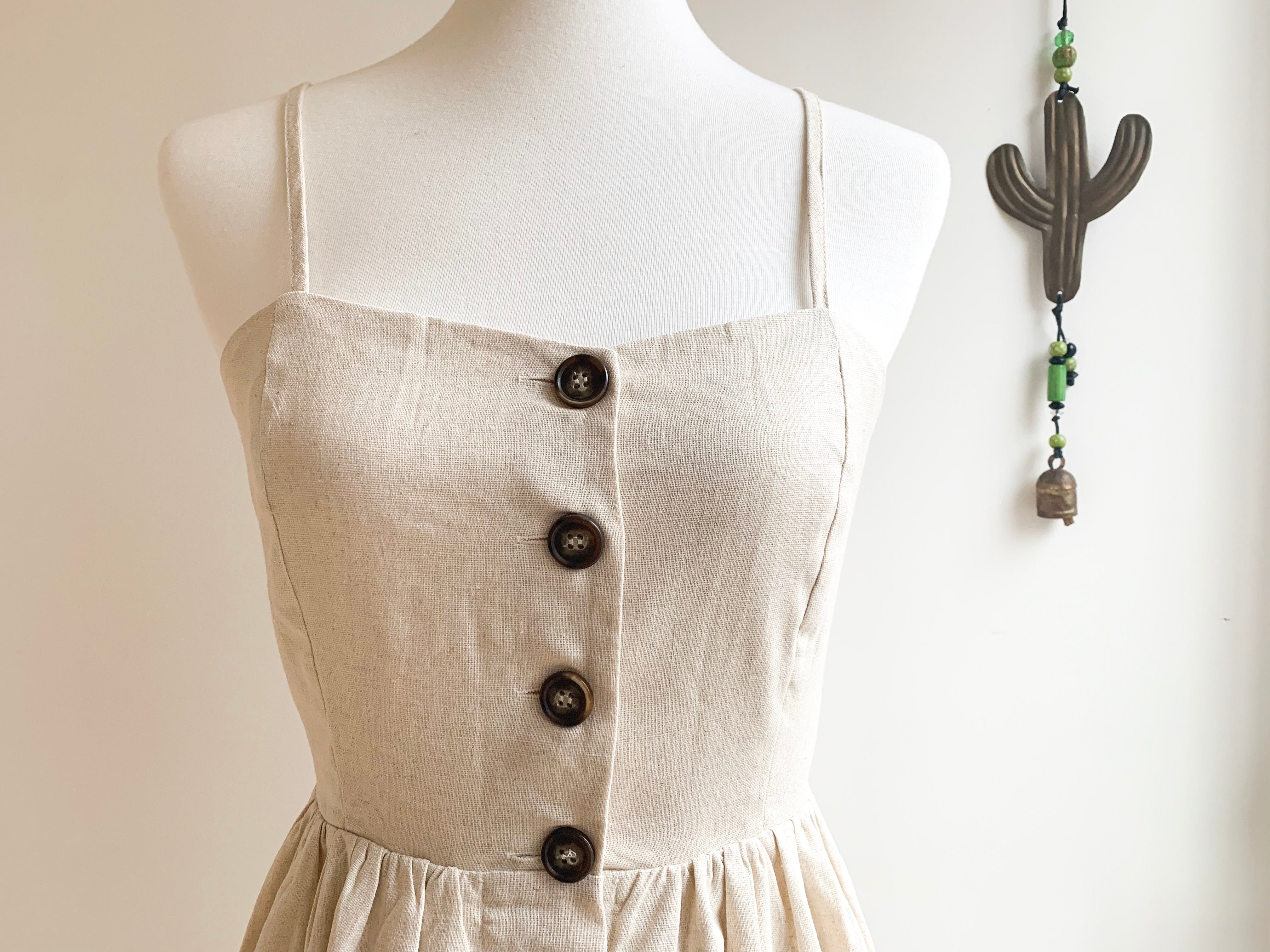 Breezy Buttoned Dress