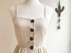 Breezy Buttoned Dress